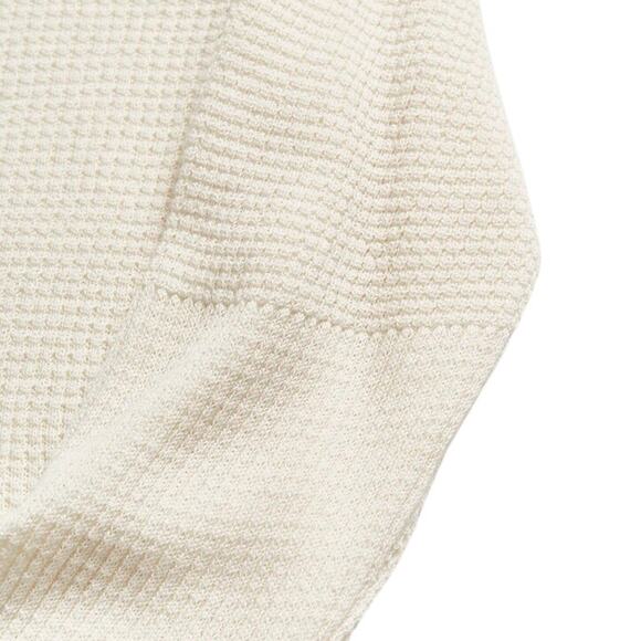 Billy Reid XXL Cashmere Cotton Mini Waffle Crew Thermal White Long Sleeve Shirt - Picture 5 of 15